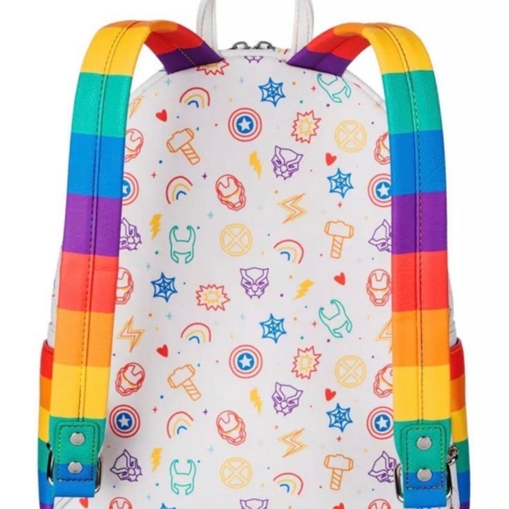 Marvel Pride Collection Loungefly Mini Backpack - Picture 3 of 6